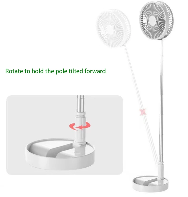 USB rechargeable 7200mAh Battery 20 hours Foldable Fan Portable Mini Air Cooler Folding fan