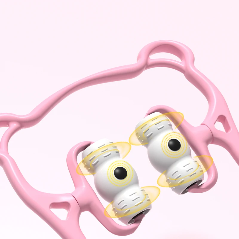 Portable 6-Wheel Manual Roller Neck Massager with Custom Logo Cervical Massage for Body Head Face Foot Waist Arm