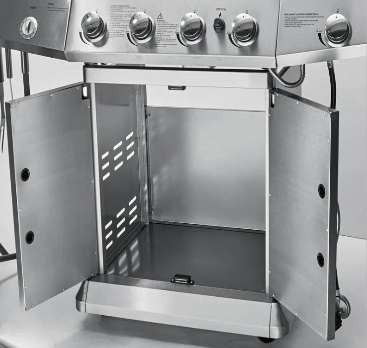 Stainless Steel Outdoor Rotisserie easily assembled  Gas BBQ Grill with gas burner