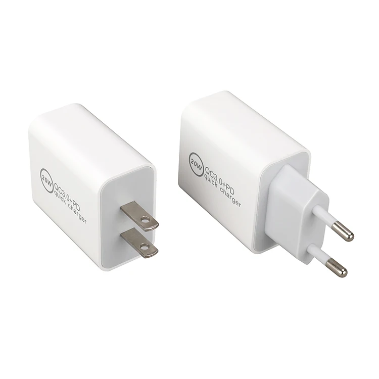 QC 3.0 Type-c PD Power Adapter 2-port Fast Charging Usb C Australia Wall Brick 20w Brand Australian Usb Charger