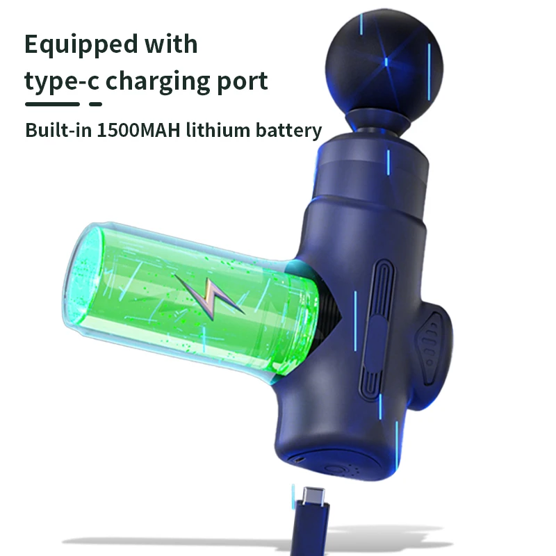 Manufacturers Wholesale Mini Portable Muscle Massage Gun Fascia Gun To Relax Muscles