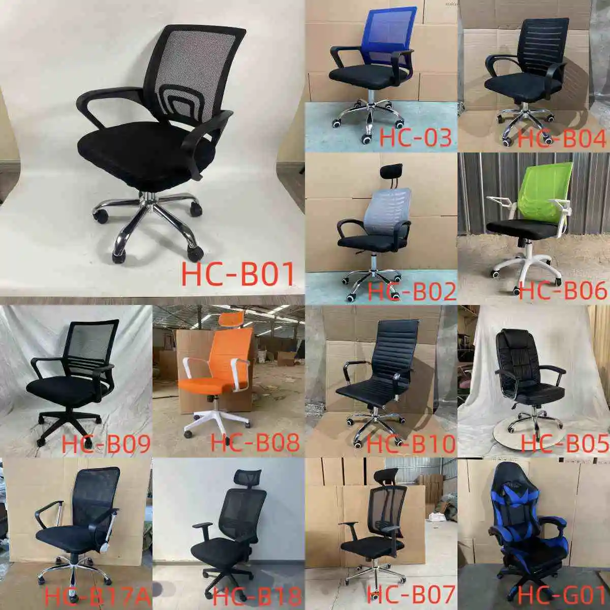 Factory Wholesale Swivel Convertible Revolving Conference Chairs Ergonomic Mesh Office Chairs Computer Gaming Office Chair
