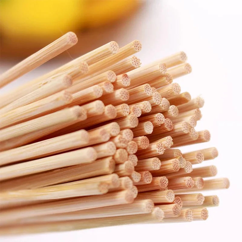 Custom Bamboo Skewer,Disposable Barbecue Sticks 12-75 cm,Wooden Skewers BBQ Tools,Marshmallow Roasting Stick