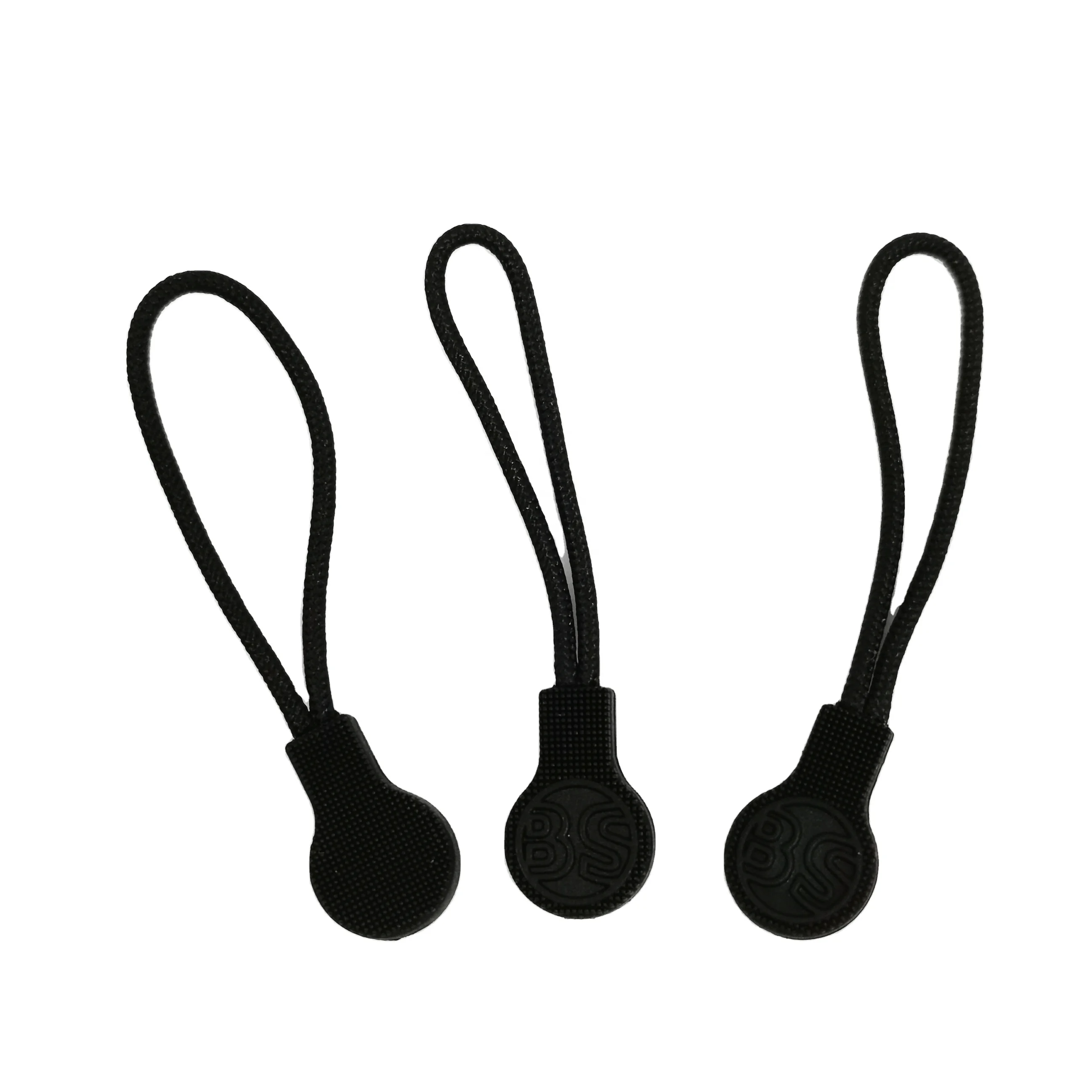 Unique Design Economical Leather Pull Head Rubber Zipper Puller