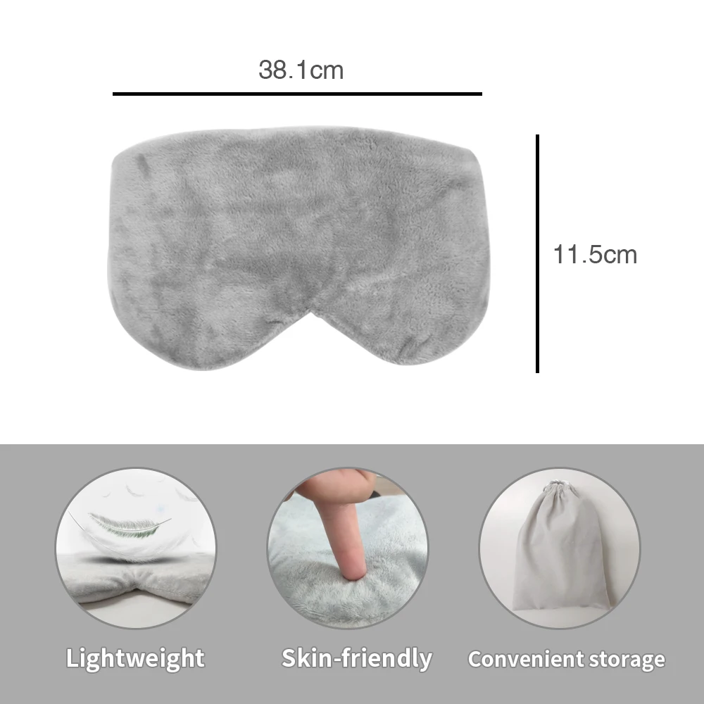 World-bio Lavender Sleeping Eye Mask Light Weight Suede Eye Mask Home and Travel Adjustable Eye Mask