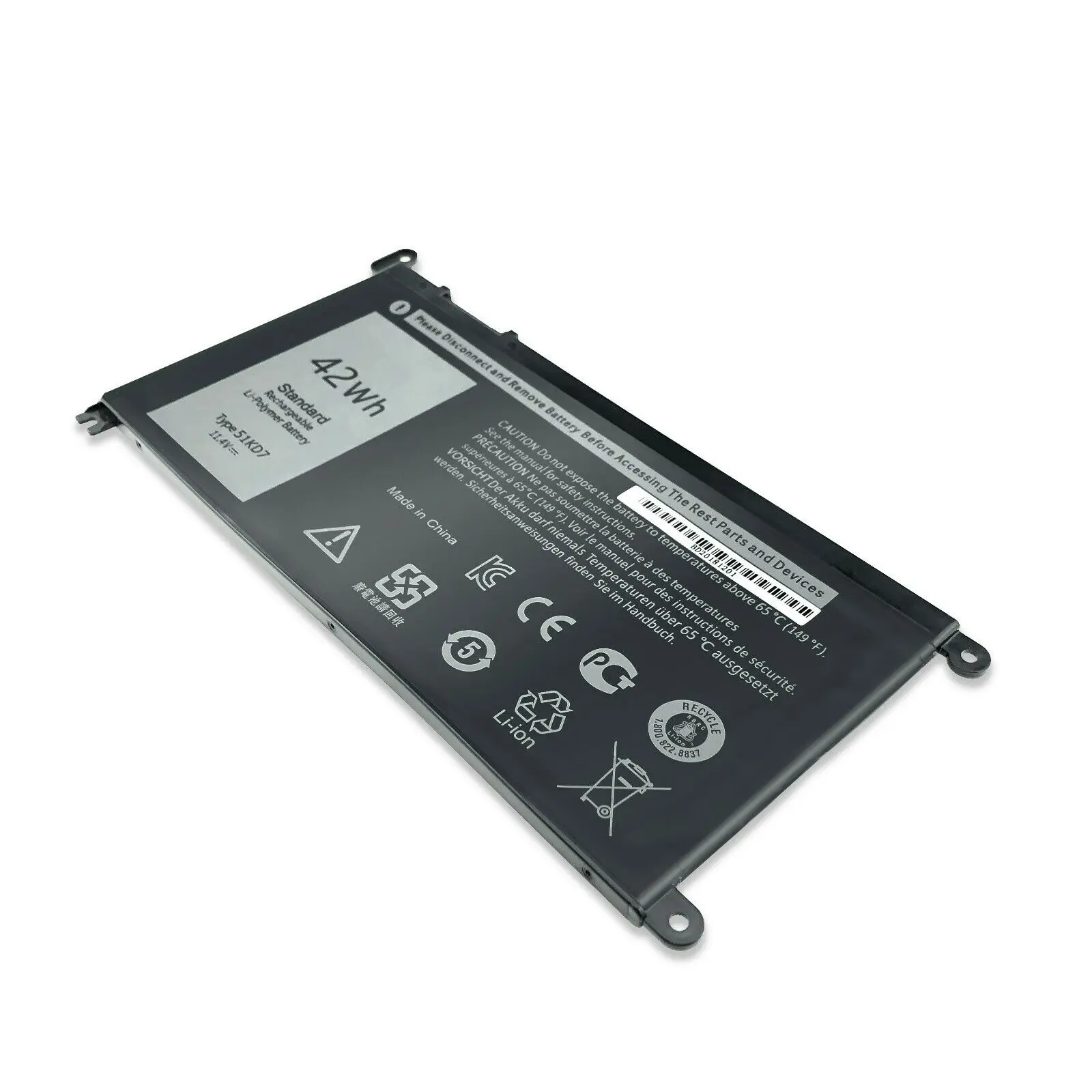 51KD7 Y07HK P28T001 FY8XM 0FY8XM Laptop Battery Replacement for Dell Chromebook 11 3100 3180 3189 5190 3181 Notebook Batteries