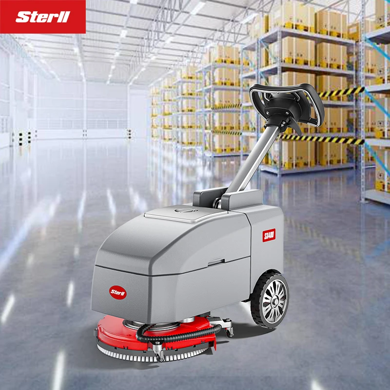 STERLL Folding Automatic Scrubber Clean Machine Mini Scrubber Scrubbing Machine Floor Scrubber For Shop and supermarket