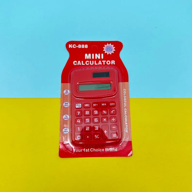 Yubon Wholesale Multi Color Mini Calculator Portable Custom Office Pocket Calculator Students School Supplies Stationery