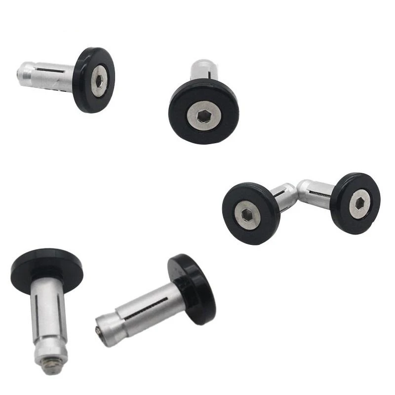 Factory Cheap Dirt Bike Motorcycle Accessories 2 Pieces Aluminum Alloy 22mm Handlebar Grip Plug Handle Bar End Caps