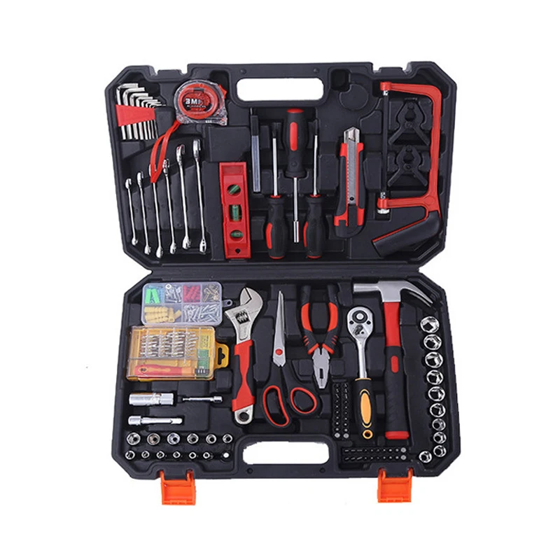 53pcs Spanner Car Repair Tool Box Universal Hardware Hand Tools Ratchet Wrench Socket Sets