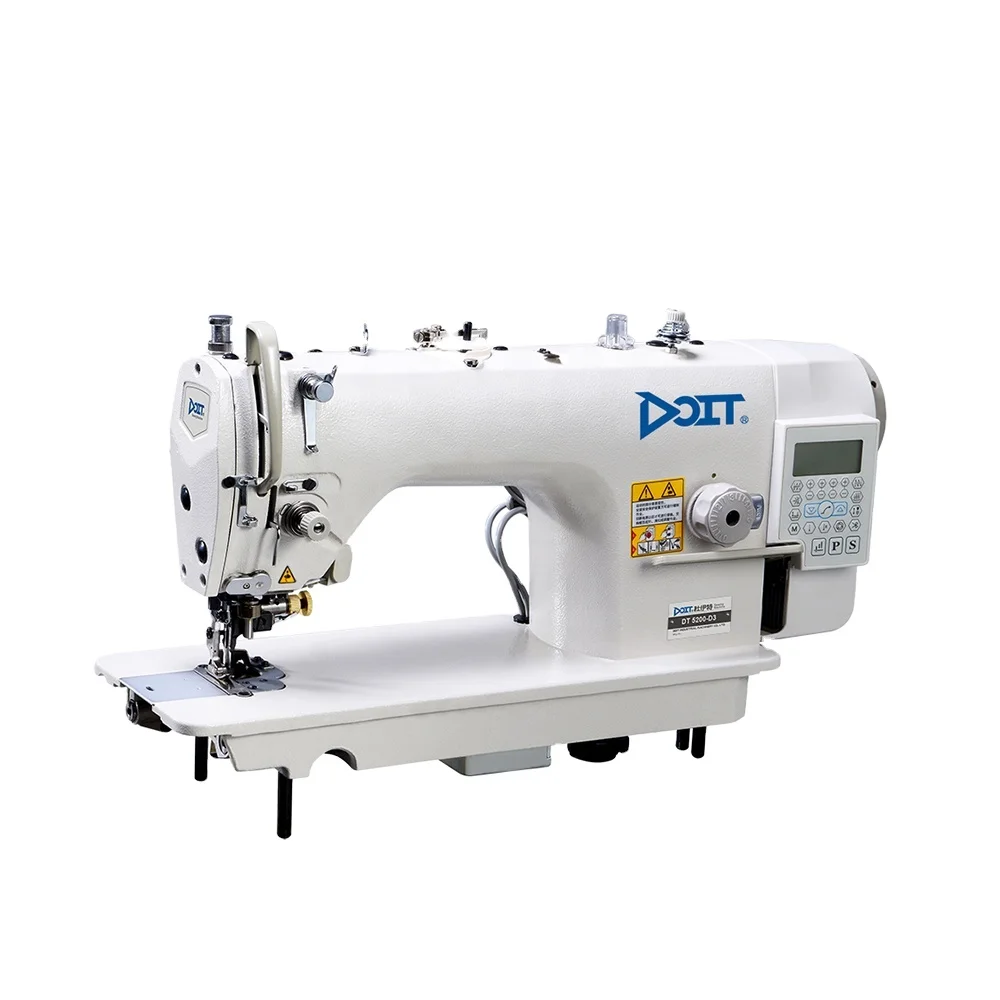 DT 5200-D4 Direct Drive Computerized Lockstitch Sewing Machine Industrial With Side Cutter For Garment