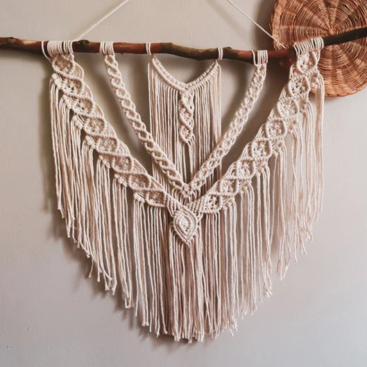 100% Cotton Woven Boho Handmade Macrame Wall Hanging Home Decorations Tapestry
