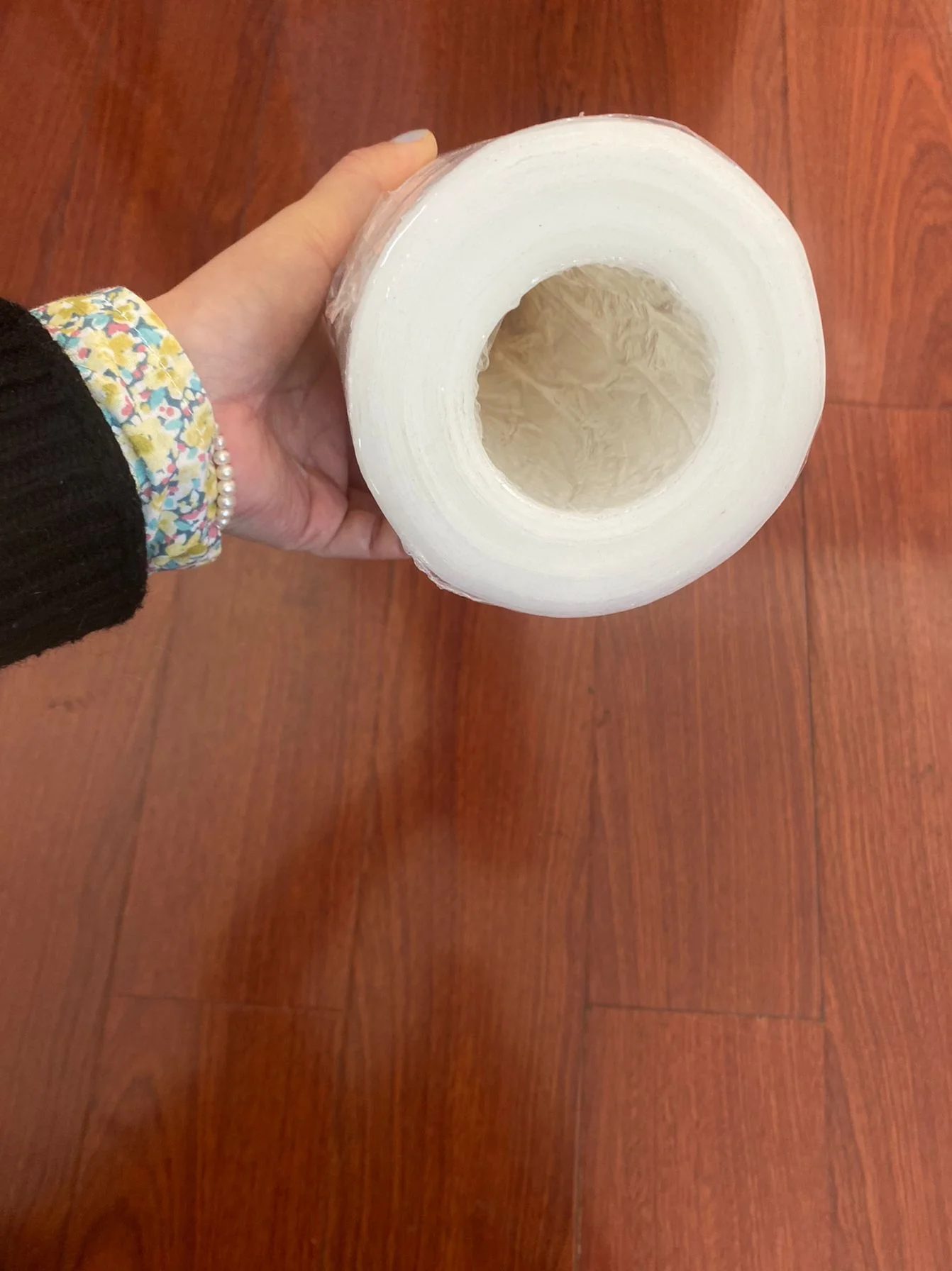 No paper  tube wrap strength film dispenser plastic strength wrap film dispenser