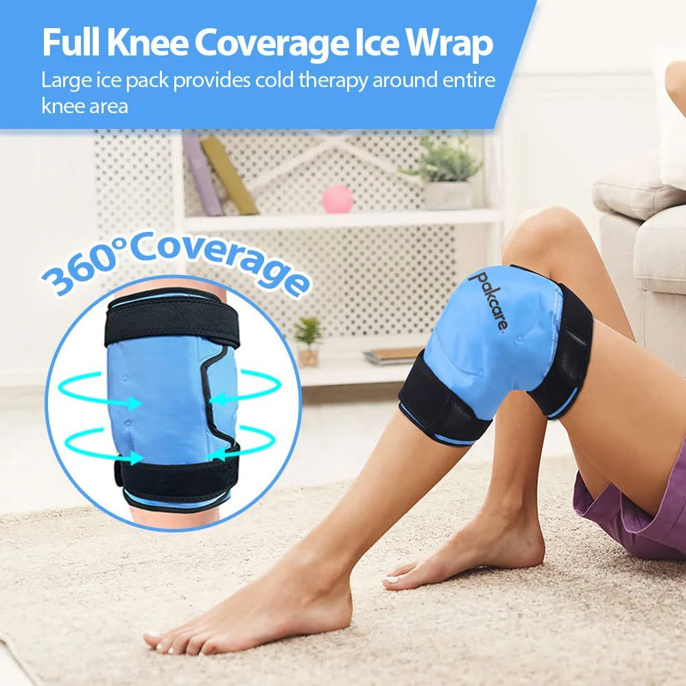 Custom Knee Gel Ice Pack Wrap Freeze Knee Brace Hot Cold Comrpess For Arthritis Knee Pain Relief