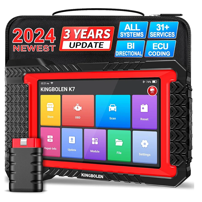 KINGBOLEN K7 OBD2 Scanner Bi-directional Scan Tool Car Diagnostic 3 Years Free Software Update