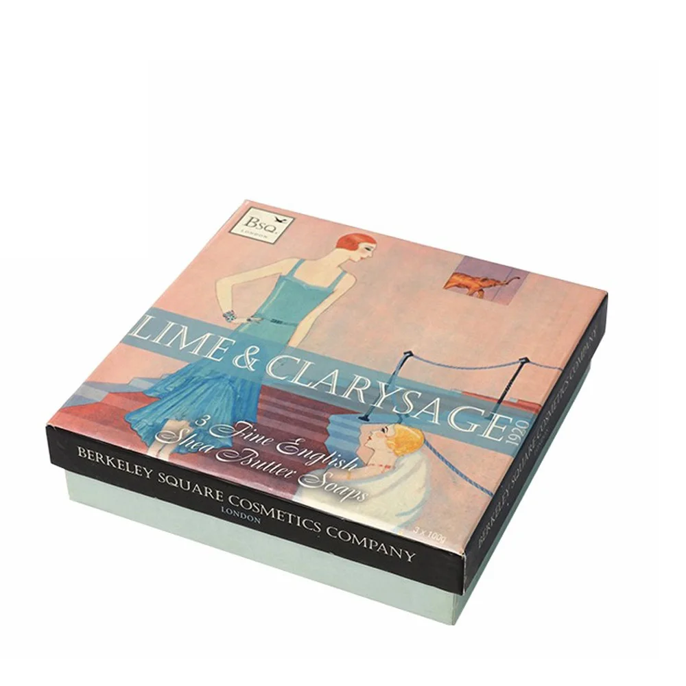 Luxury Rigid Cardboard flat pack Face Mask Gift Box with Separate Lid