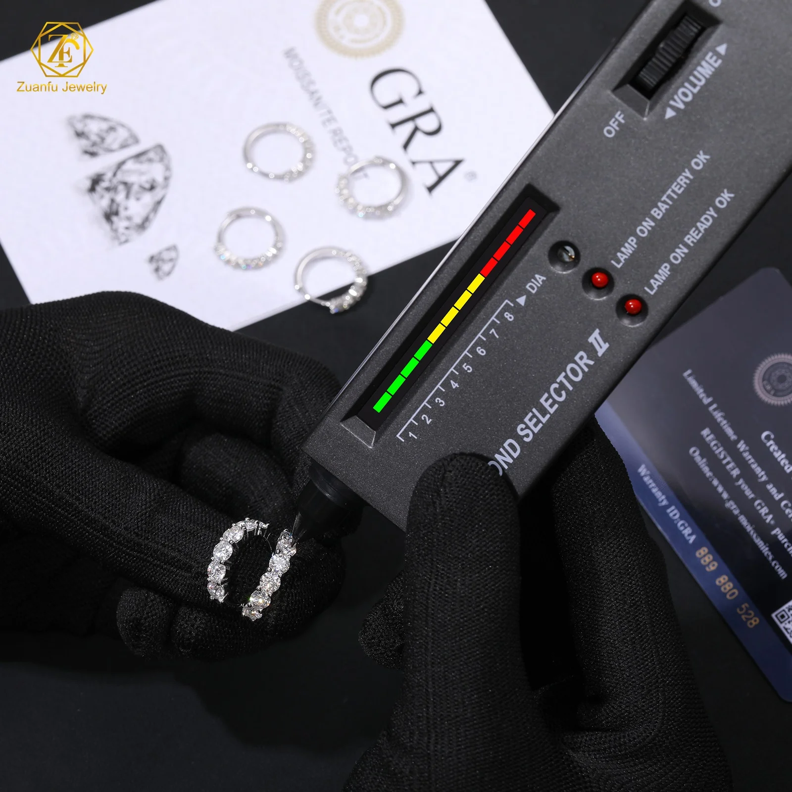 Pass Diamond Tester 18K Gold 925 Sterling Silver Hoop Earrings VVS Moissanite Diamond Ear Cuff Huggie Moissanite Earrings Women