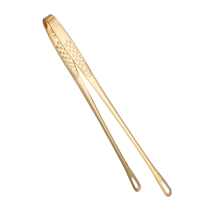 Korean BBQ Tong 304 Stainless Steel Kitchen Gadgets Camping Barbecue Meat Grill tongs