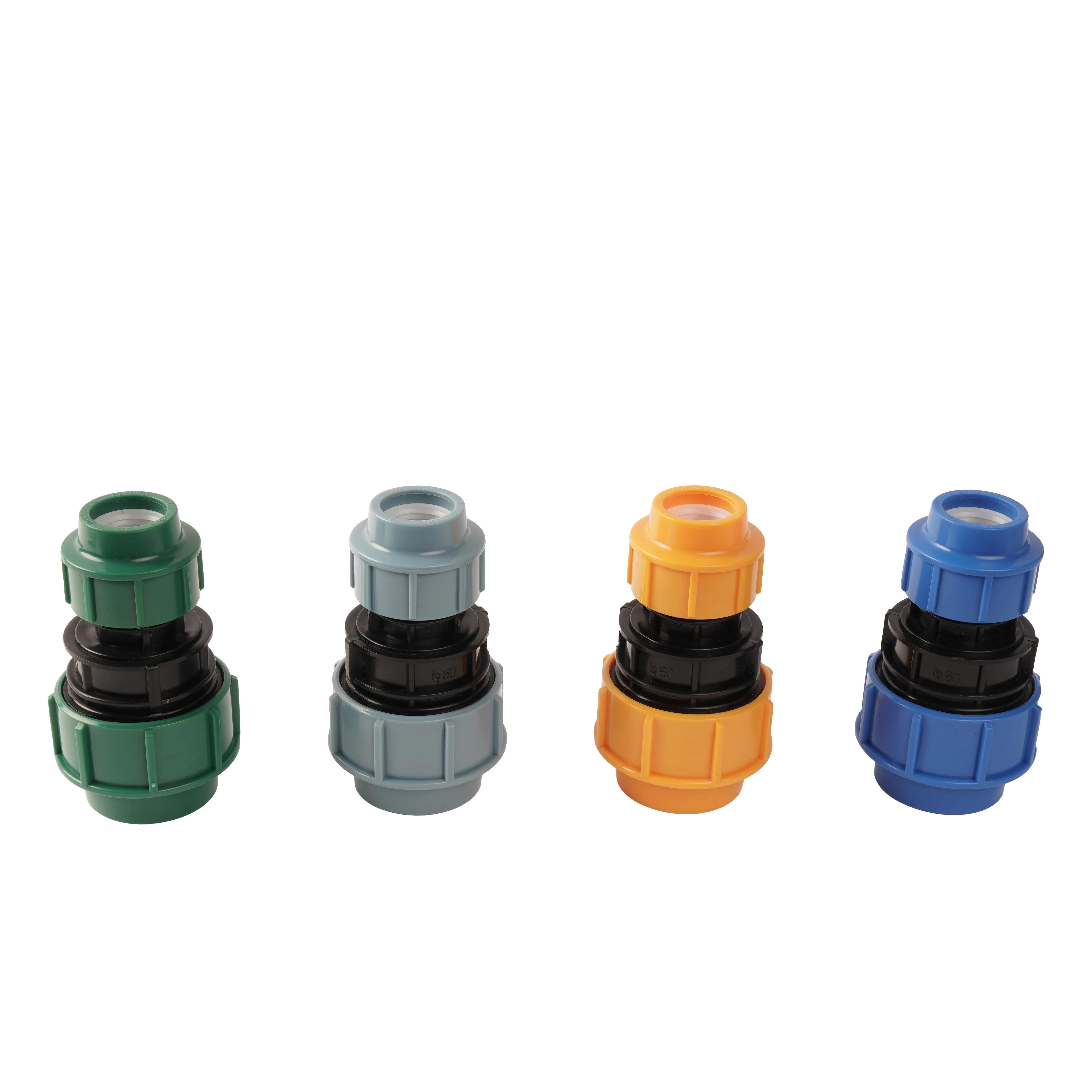 Производство нового орошения Pn10 Pn16 HDPE PP компрессионные фитинги муфта