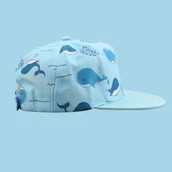 Wholesale Infant Toddler Kids Baby 5 Panel Snapback Hats Gorras 100% Nylon Cap Custom Embroidery Snapback Rope Hat