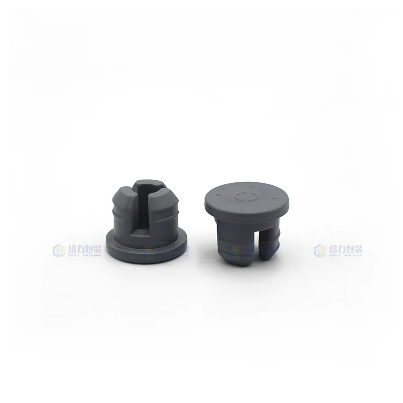 Regular Size 20mm Three Legs Vial Grey Chlorobutyl Rubber Stopper for Freeze Drying Rubber Stopper In the Stock