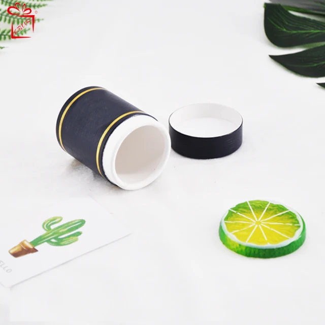 Eco-friendly Empty Paper Tea Box Craft Paper Packaging Tube For Tea Round Paper Packaging