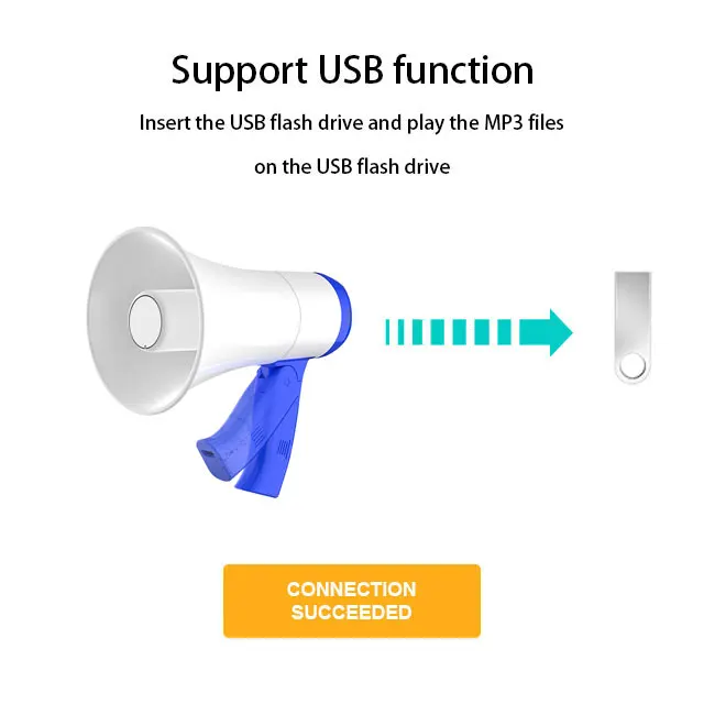 portable hand loudspeaker bluetooth speaker wireless professional small toy mini plastic megaphones