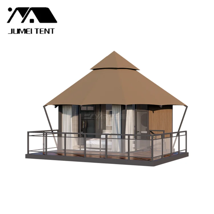 Supplier manufactures easy to install outdoor luxury accommodation home glamping hotel tent