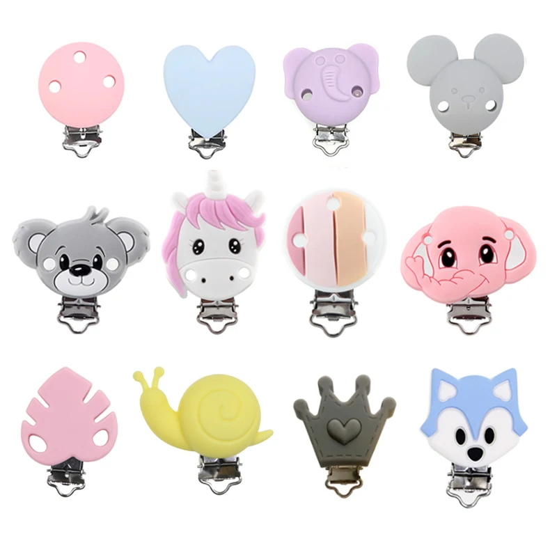 Wholesale Baby Teething Silicone Pacifier Clips