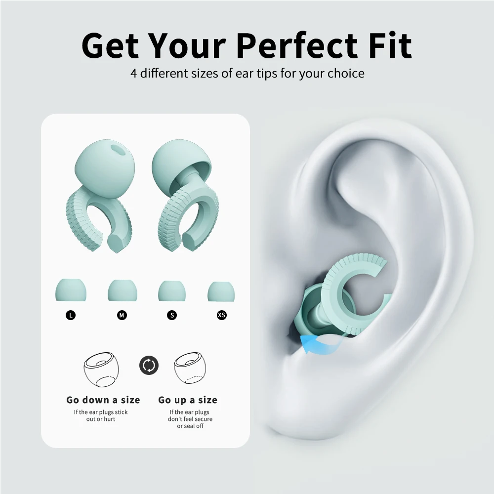 Custom logo 4 size Noise Reduction Reusable Hearing Protection High Fidelity  Ear Protection Ear plugs for Sleeping Party