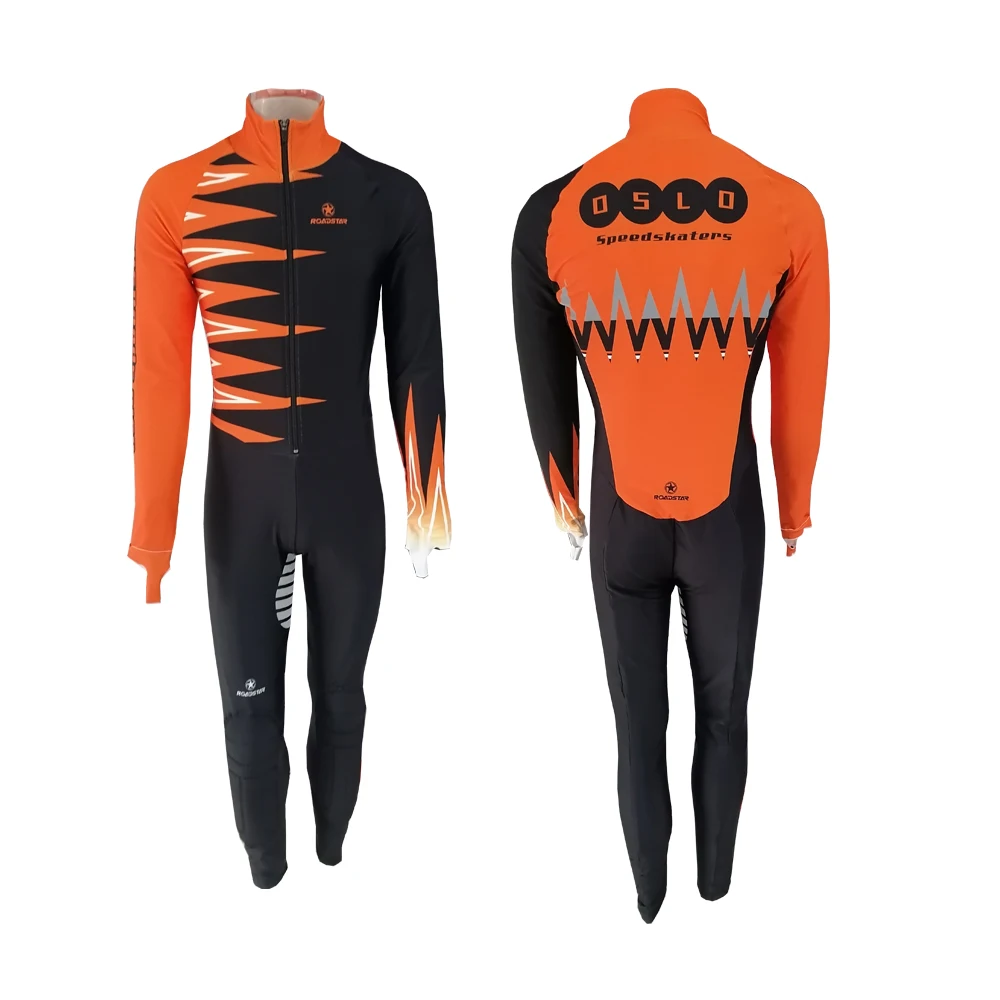 Comfortable Sublimation Custom Ski Ice Speed Skating Tights Racing Suits Skin