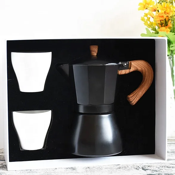 Hot Selling Coffee Gift Set Moka Pot Stovetop Espresso Maker
