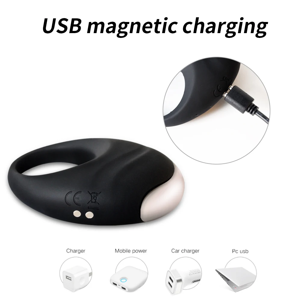 Vibrator Cock ring Penis Cock Ring on for Man Delay Ejaculation Sex Toys for Men Couple Rings Penisring Toys for Adults 18