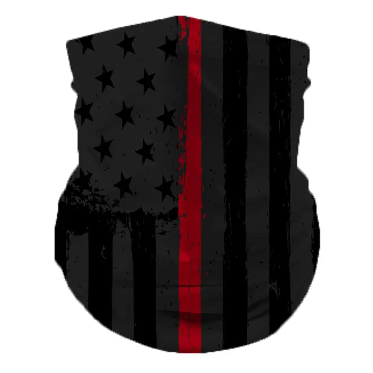 Azo Free Anti UV SPF40 Printed Flag Bandanas Outdoor Sport American Flag Seamless Magic Bandana