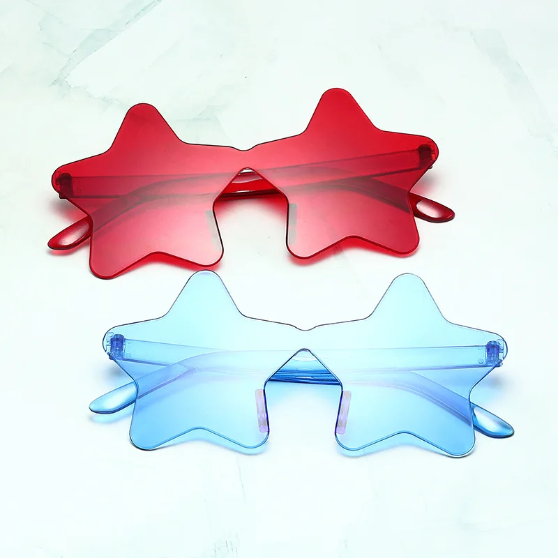 Sunglasses Fashion For Lady Girl Party Sun Glasses Star Shape Plastic Women Sunglasses