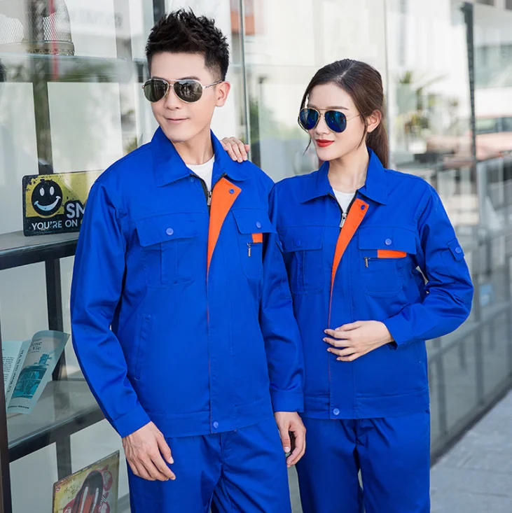 Men Women Long Sleeve Coveralls High Quality Overalls For Worker Repairman Machine  Repair Welding OEM Work Clothing
