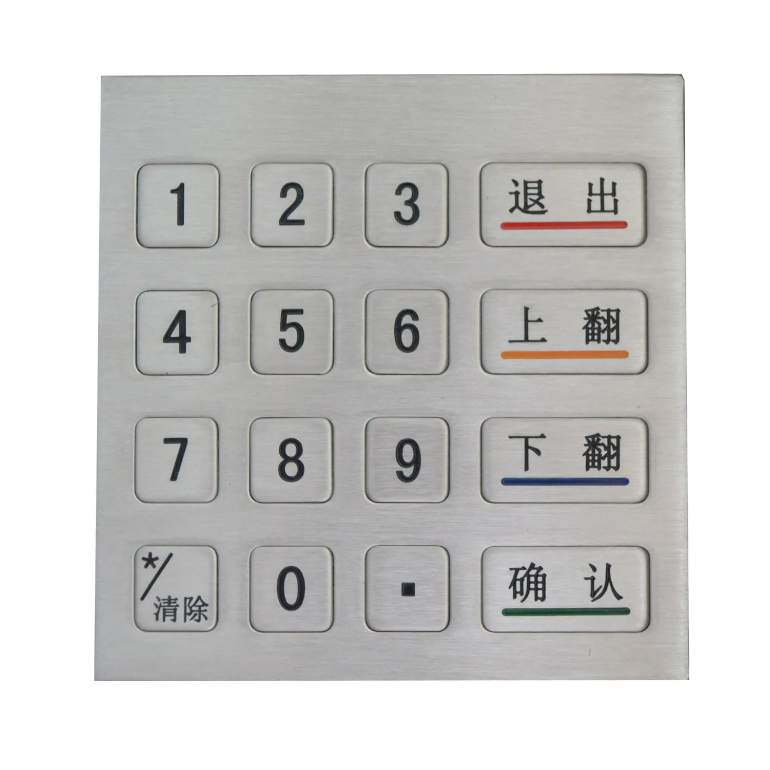 New Design Metal Desk Keypad kiosk industry water-proof durable riot keyboard