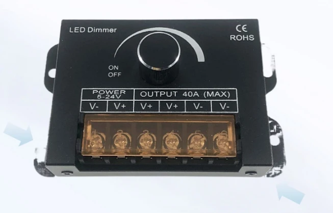 RF wireless remote control monochrome dimmer knob stepless 40A high power light strip billboard light box