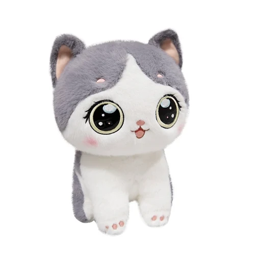 Cute big eyed cat plush toy birthday gift doll