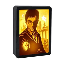 Hary Potter Wizarding School Led Paper Light Paper Cut Night Light Lamp 3D Paper Light Box Shadow Box
