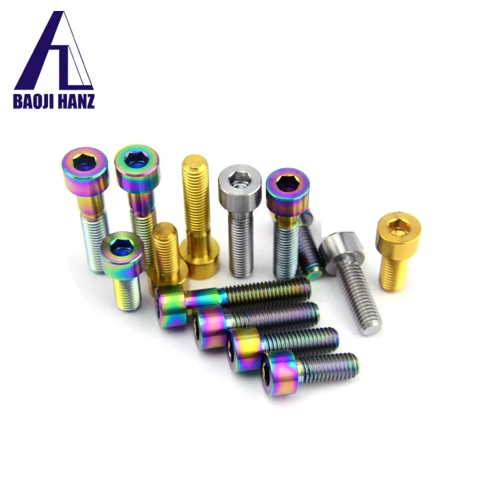 High quality M3 DIN 912 Gr5 titanium screw