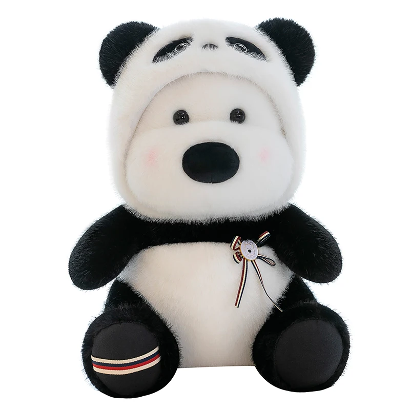 Kawaii creative innovation cute change dog plush doll plush toy dog doll panda spot fast delivery plush toy