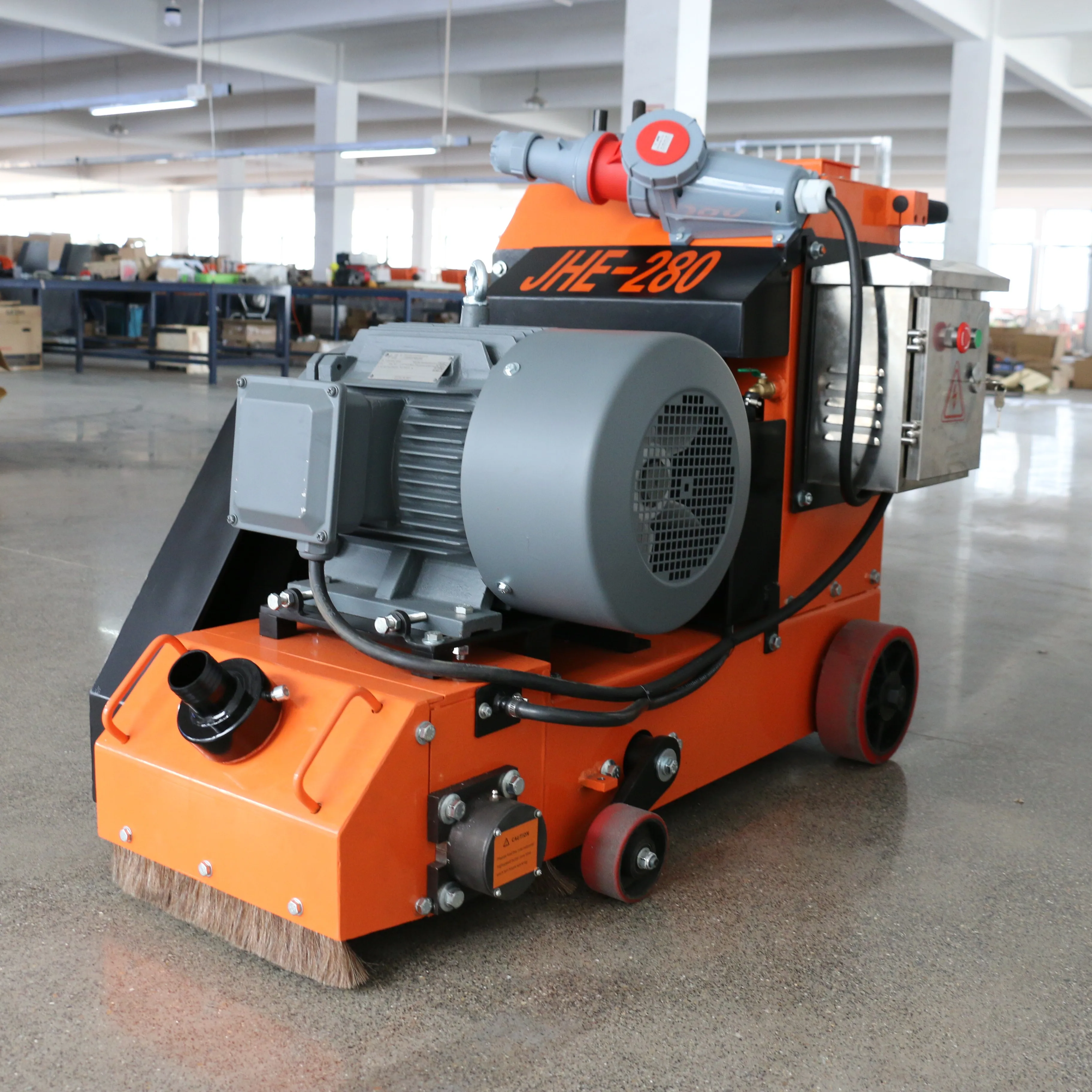Concrete floor grooving milling manual concrete /asphalt scarifying machine