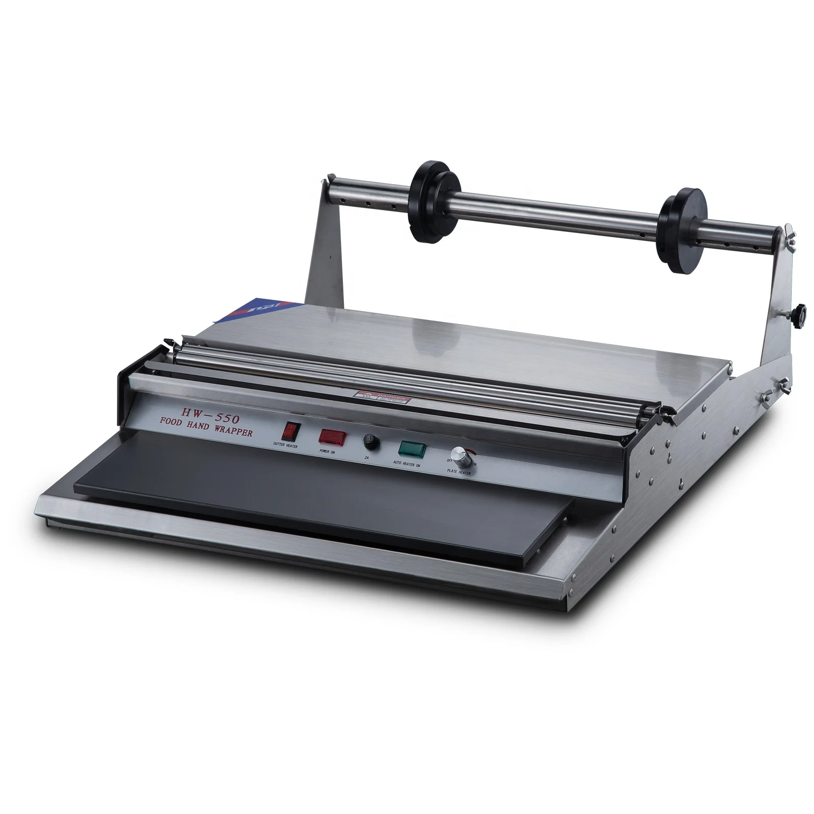 fast food vegetable meat cling film wrapping machine manual hand wrapper for super market sealing machine