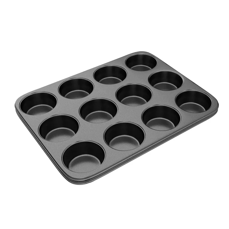 Home kitchen  premium muffin  non-stick bakeware 12 cup size muffin and cupcake baking pan mold