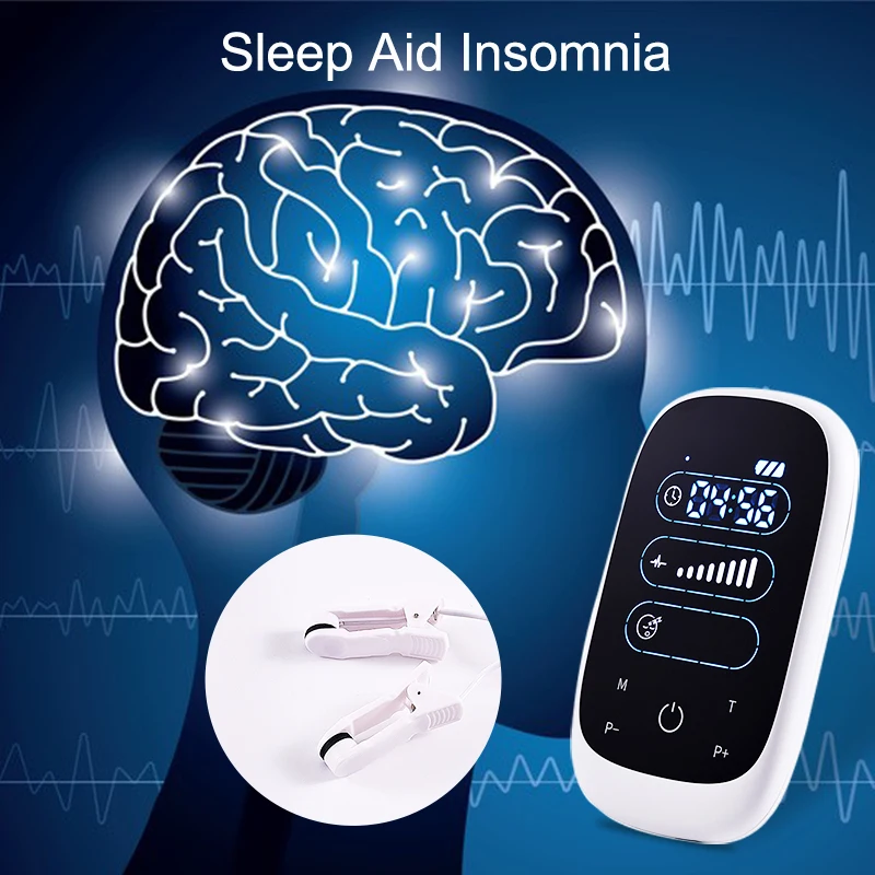 Tens Physiotherapy CES Therapy Sleep Aid Device Insomnia Anxiety Depression Relief Pulse Therapy Alpha-Stim Tens Electrode Pads
