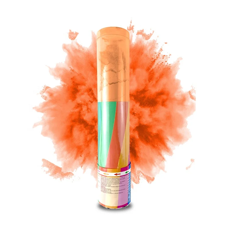 Новейший продукт, пушка с конфетти, цветной порошок holi, кукурузная мука, цветные дымовые пушки