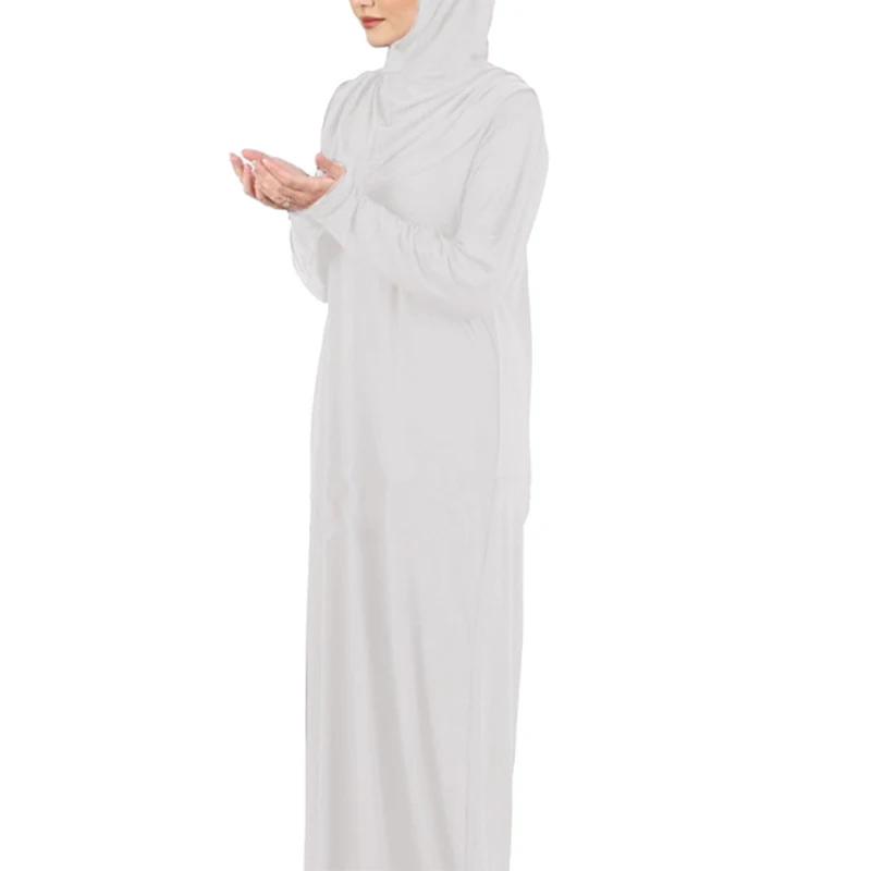 Islamic Muslim Women Prayer Dress Dubai Khimar Long Hijab Jilbab Islamic Overhead Abaya