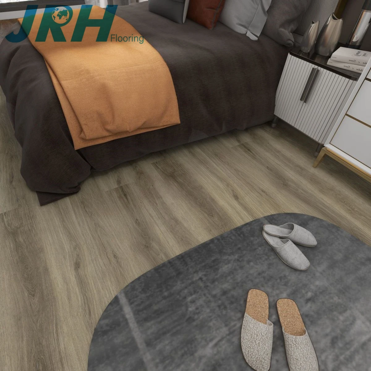 12mm ac4 wood gray color hdf mdf laminate flooring