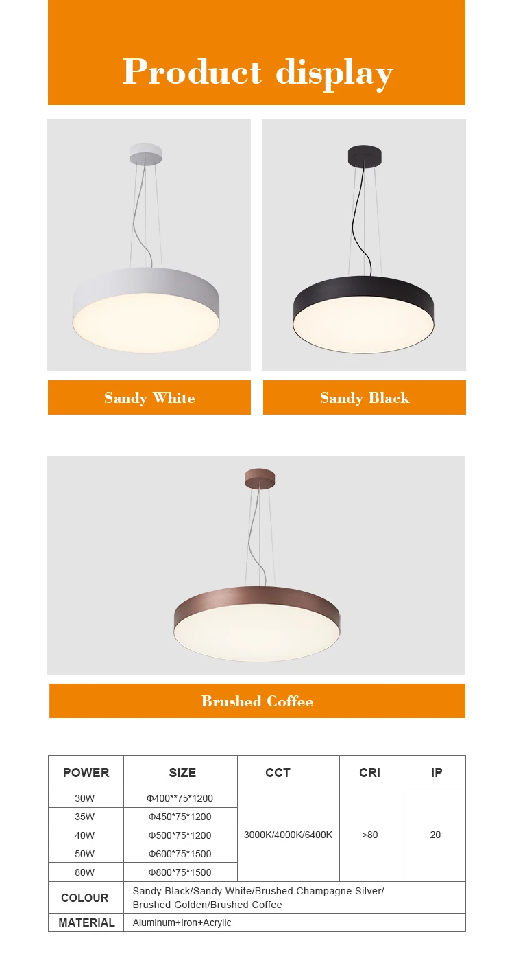 Hanging lights modern pendant new develop designs pendant lamp
